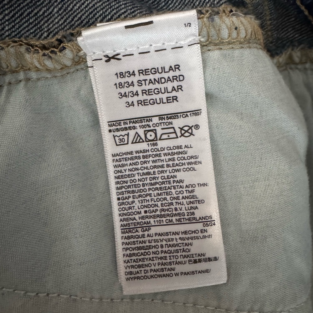 GAP High Rise Wide Legged Jeans - 34R - Picture 4 of 7